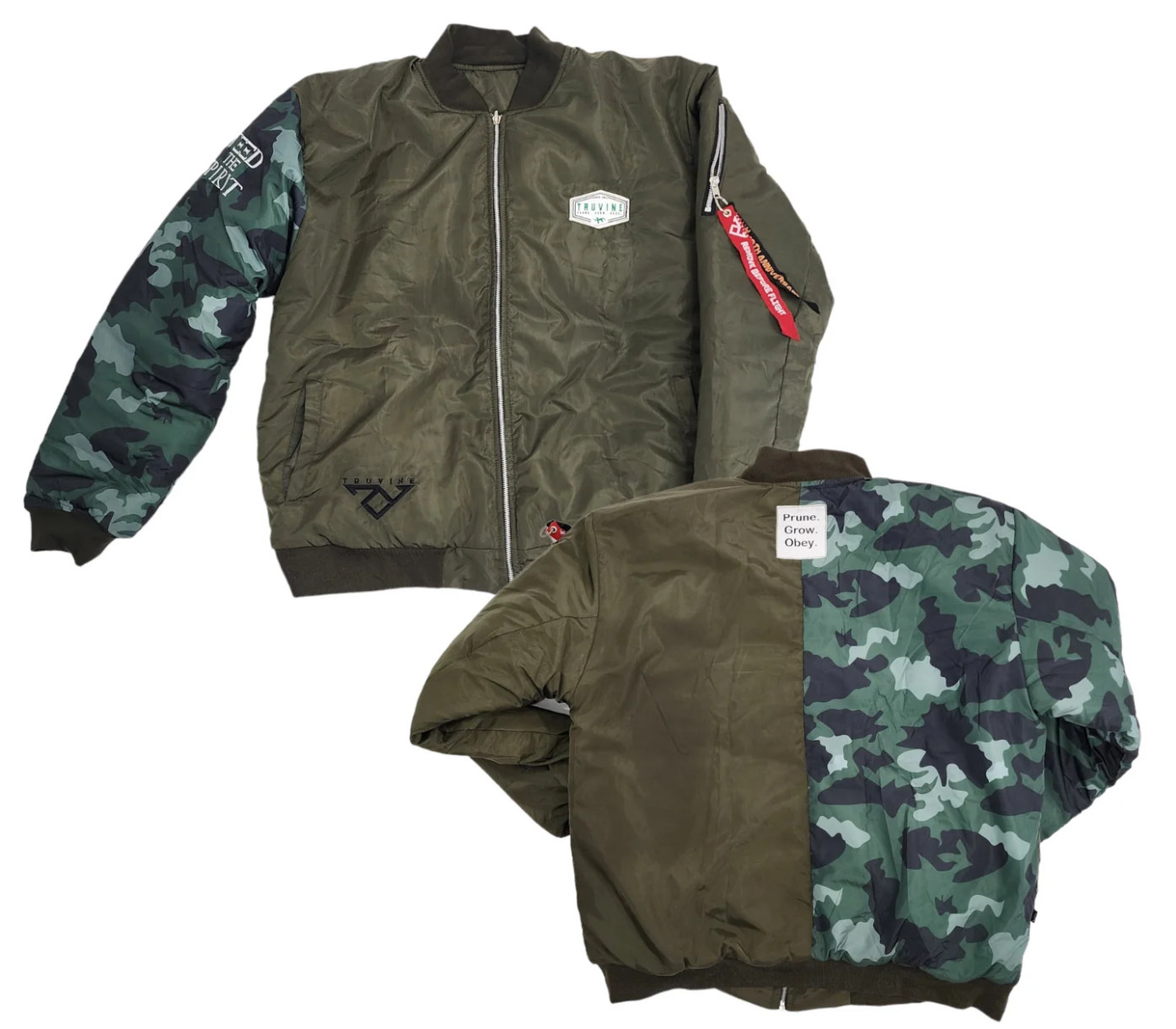 Reversible Zipped Bomber Jacket