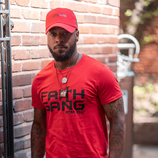 Faith Gang® Red/Black Unisex Tee (Multiple color options)