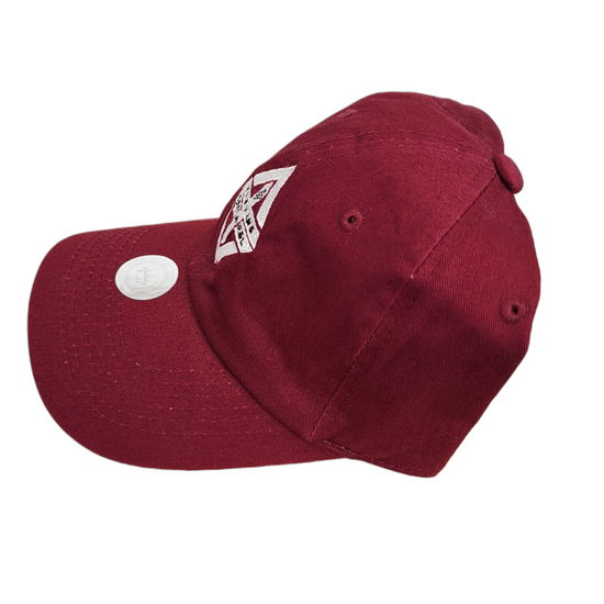 Gorra de papá color granate con el logotipo de TruVine