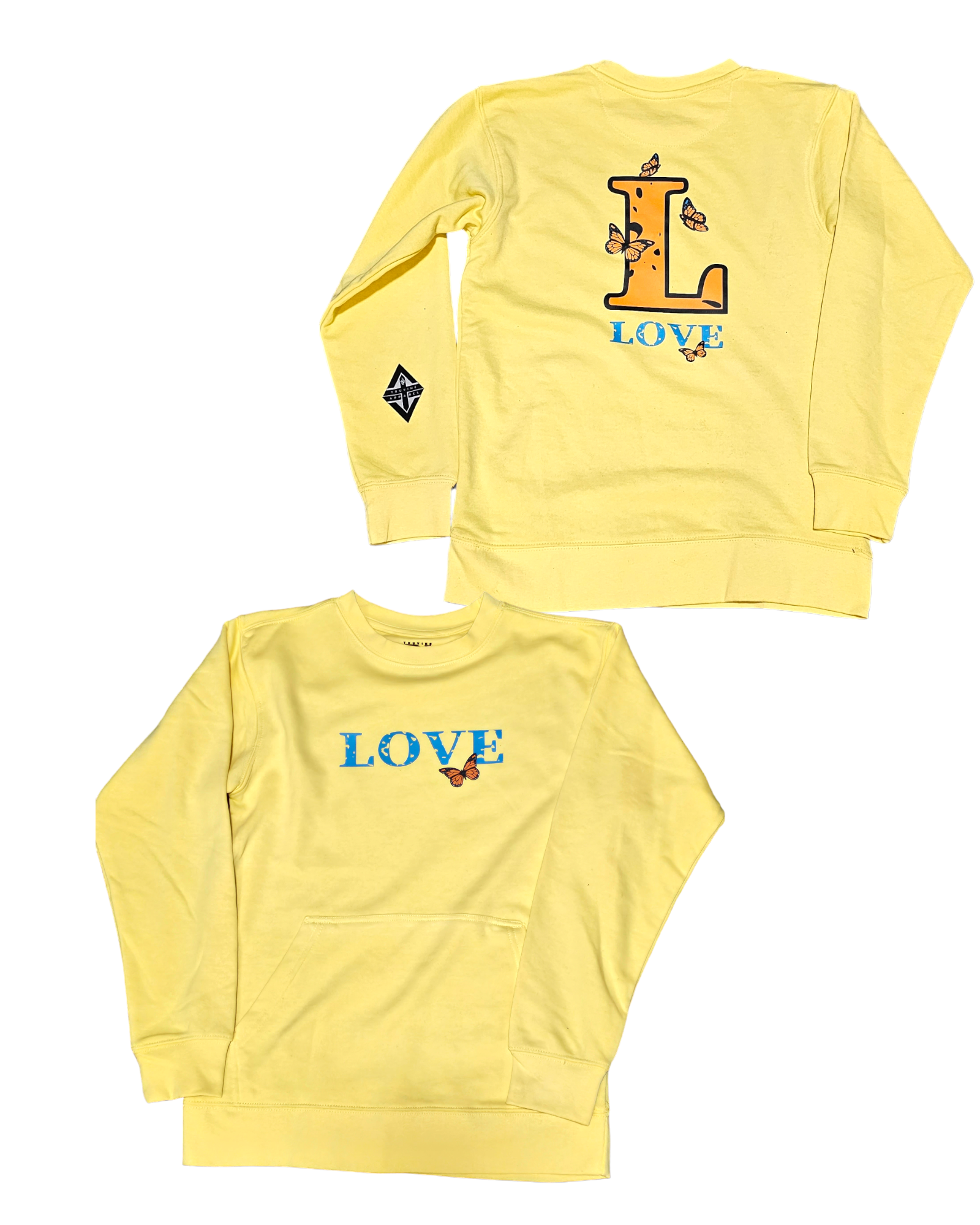 Yellow long online sleeve sweatshirt