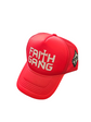 Faith Gang Red Trucker Cap