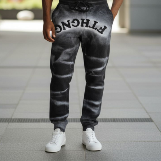 Pantalón deportivo con acabado descolorido Faith Gang®️