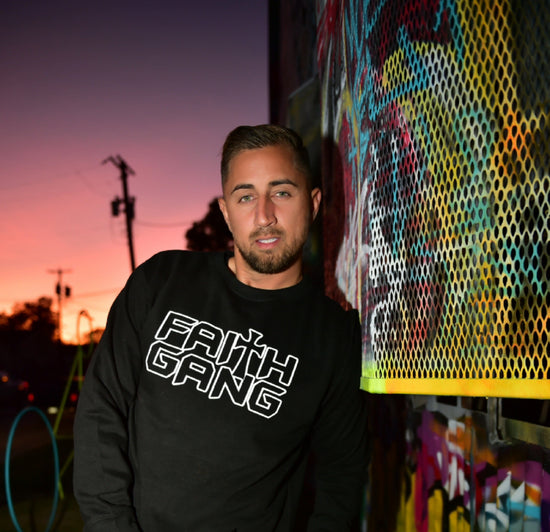 Faith Gang® Outline Crewneck Sweatshirt (multiple color options)