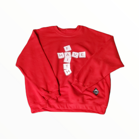 Have Faith Scrabble Crewneck Swestshirt (multiple color options)