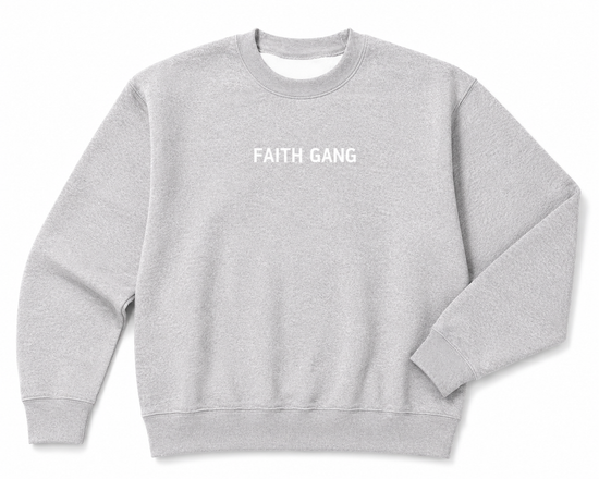 Faith Gang® Crewneck Sweatshirt (multiple color options) White Design