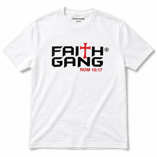 Faith Gang®  Unisex Classic  White Tee (multiple color options)