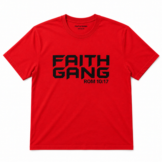 Faith Gang® Red/Black Unisex Tee (Multiple color options)