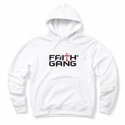 Faith Gang® White Original Hoodie