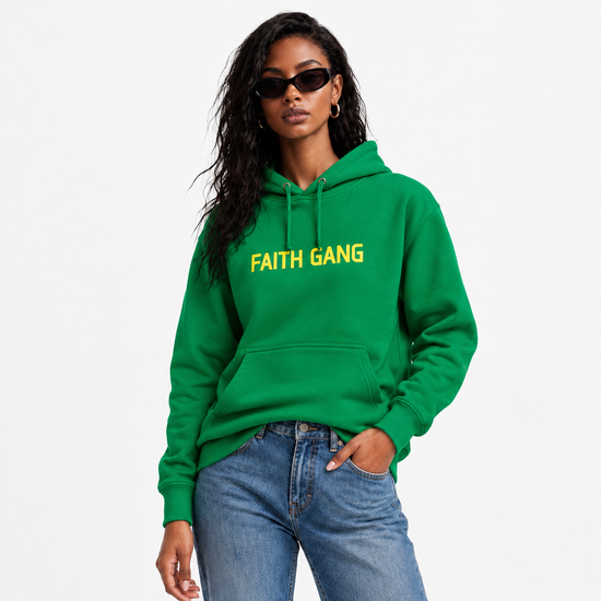 Faith Gang® Green/Yellow Hoodie