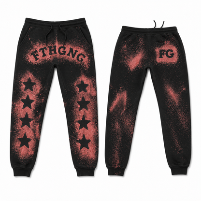 FTH GNG®️ Star Acid Wash Jogger