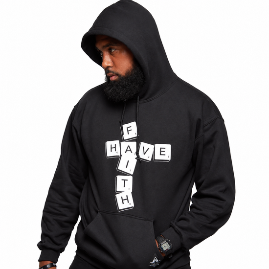 Have Faith Scrabble Hoodie