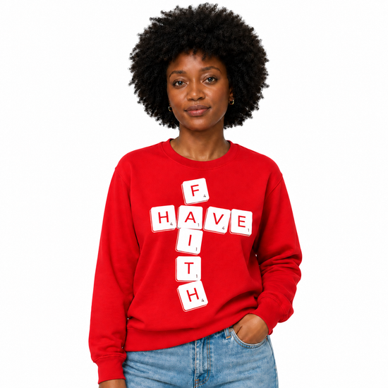Have Faith Scrabble Crewneck Sweatshirt