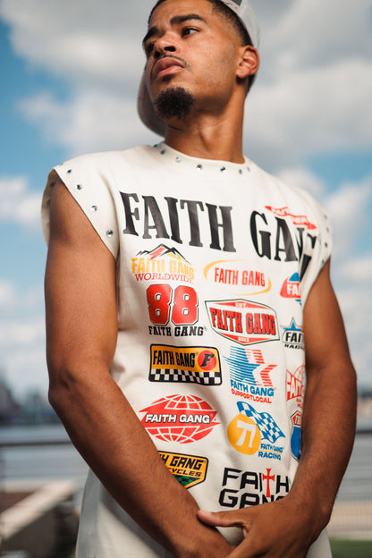 Faith Gang® Sleeveless Tee (Front + Back)