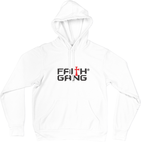 Faith Gang® White Original Hoodie