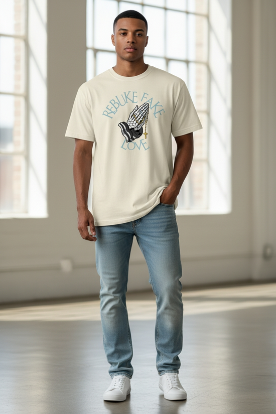 Rebuke Fake Love Heavyweight Tee