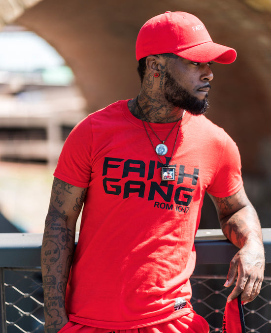 Faith Gang Red/Black Unisex Tee (Multiple color options)
