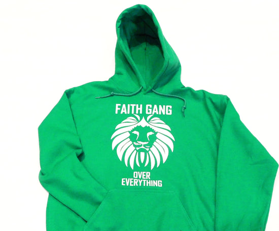 Faith Gang® Over Over Everything Hoodie (multiple color options) White Design