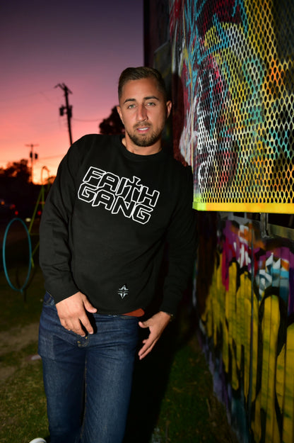Faith Gang Outline Crewneck Sweatshirt (multiple color options)