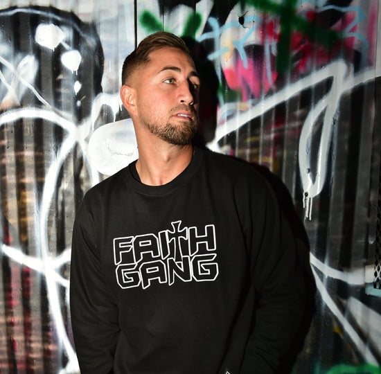Faith Gang® Outline Crewneck Sweatshirt (multiple color options)
