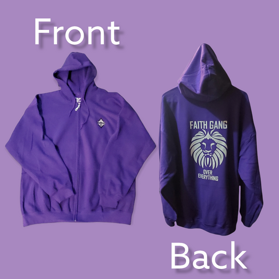 Faith Gang® Over Everything Zip Hoodie (multple color options)