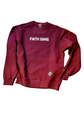 Faith Gang Crewneck Sweatshirt (multiple color options) White Design
