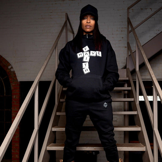 Have Faith Scrabble Premium Hoodie + Jogger Set (multiple color options)